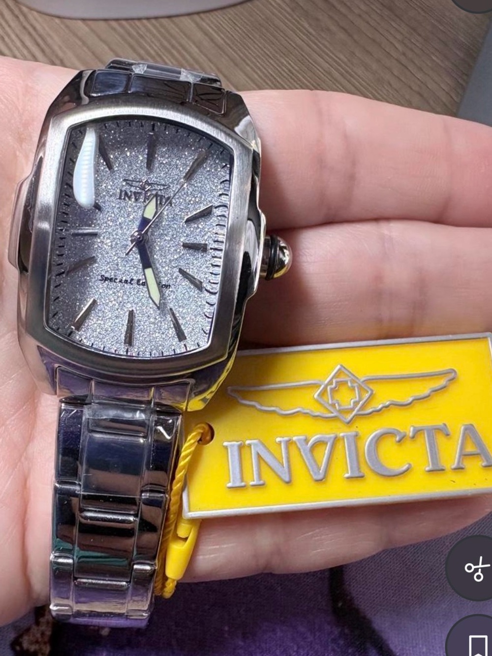 Invicta Special Edition Silver Glitter Lupah Dial Stainless Steel Women's Watch